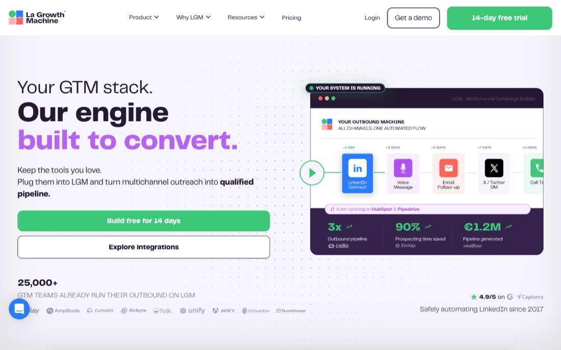 La Growth Machine homepage