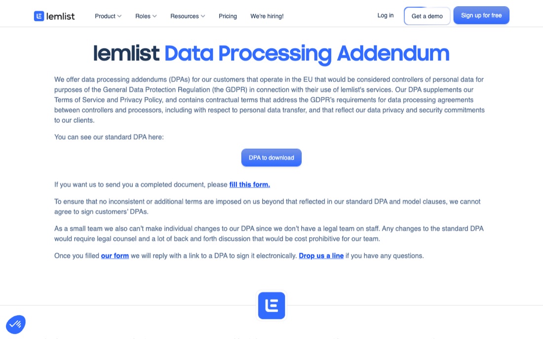 lemlist homepage