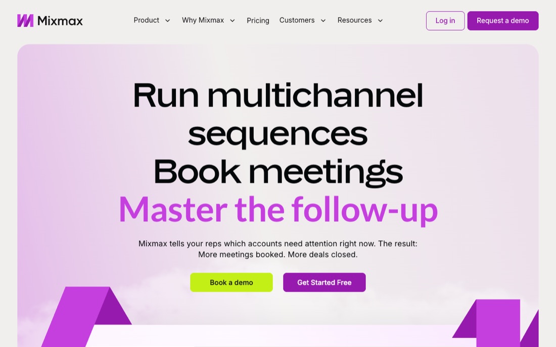 Mixmax homepage
