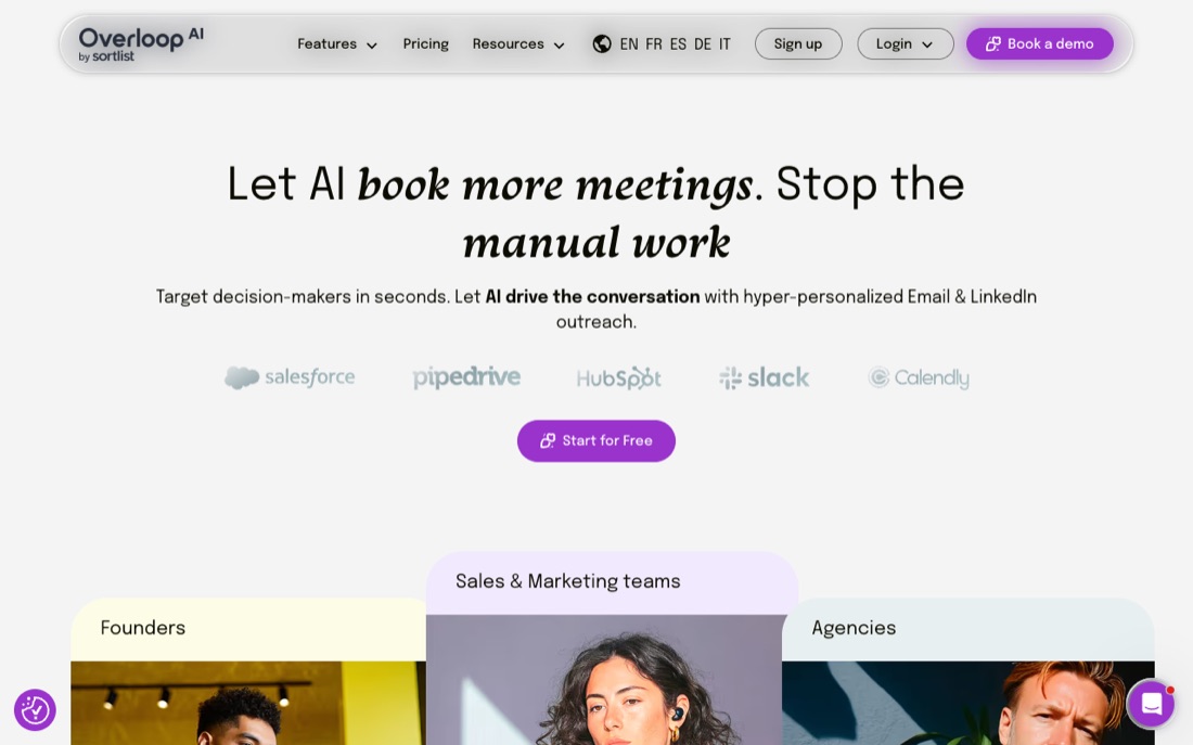 Overloop homepage
